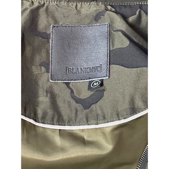 Blank NYC Camo Bomber Jacket Camouflage Military Utility Streetwear Green Sz M - Picture 11 of 11